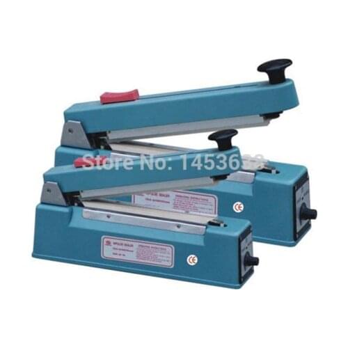 Free Shipping KS-300C hand impulse sealer with cutter handheld heat impulse sealer Manual sealing machine Aluminum body