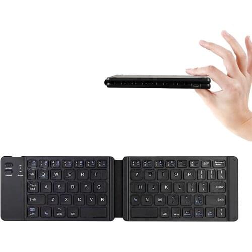 Bluetooth Wireless Mini Keyboard Folding Portable Rechargeable For Computer PC Android Tablet Mobile Phone MacBook iPad Air