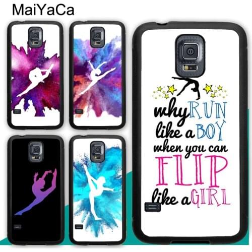 Gymnast Silhouette Case For Samsung A21S A20e A71 A51 A10 A40 A50 A70 Galaxy S20 Plus S10 S9 Note 20 Ultra