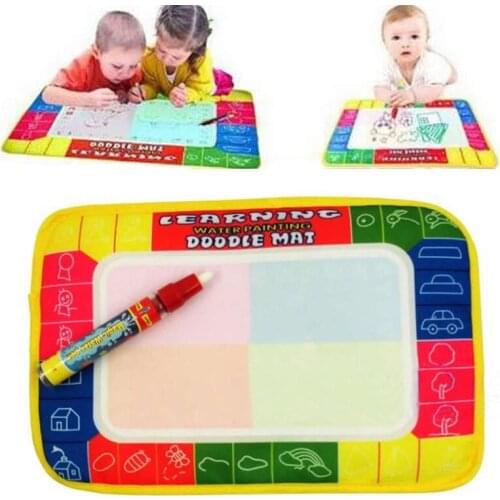 Hotsale 29X19cm Children Water Drawing Painting Writing Mat Board & Magic Pen Doodle Toy Christmas Gift free shipping