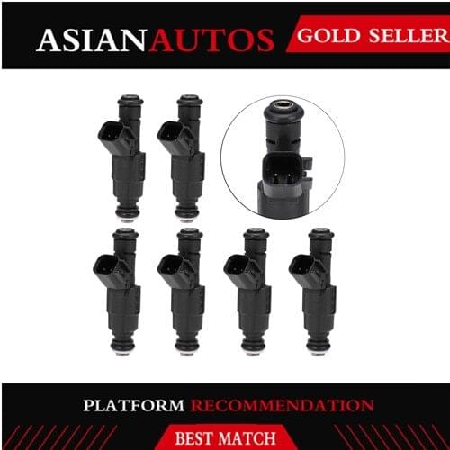 6pcs Fuel Injector Nozzle For CHRYSLER CIRRUS 2.5 LX NEON(PL) 2.0 16V STRATUS 2.0 DODGE NEON 2.0 16V OEM:0280155703 0280 155 703
