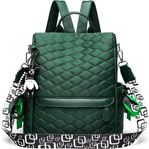 Plaid Laptop Backpack Anti Theft Stylish Casual Daypack Travel Business College School Bookbag for Women Girls Green Backpacks