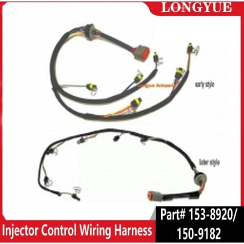 Longyue 3126b 3126e 3126 Injector Control Wiring Harness Part# 153-8920/150-9182 for Caterpillar