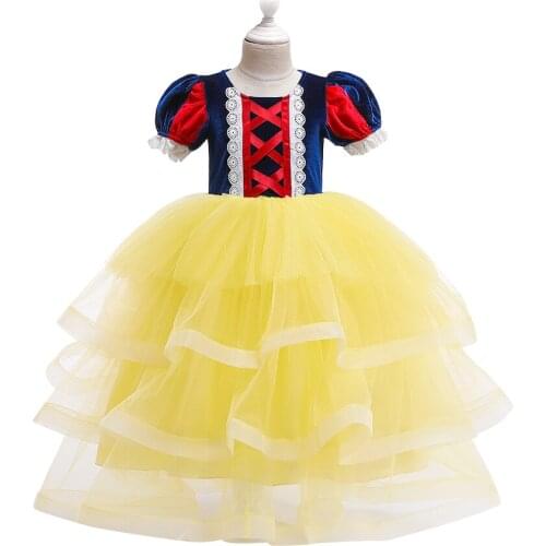 Snow White Dress Birthday Party Fancy Dress Elegant Princess Dresses For Girls