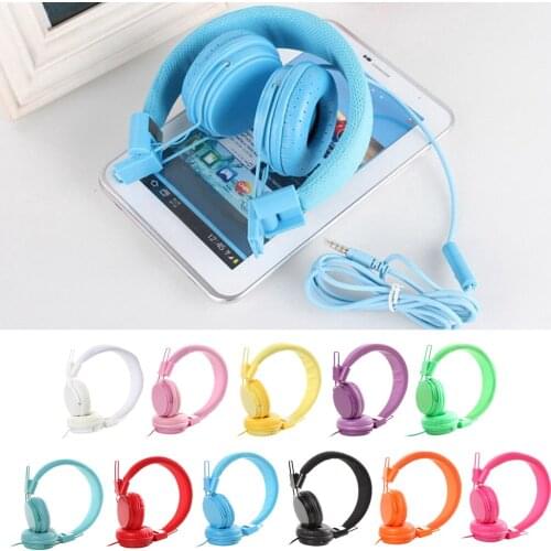 EP05 On Ear Headphones Wired with Mic, Foldable Lightweight Headset with 3.5mm Jack 1.2m Cable for Cellphones Computer