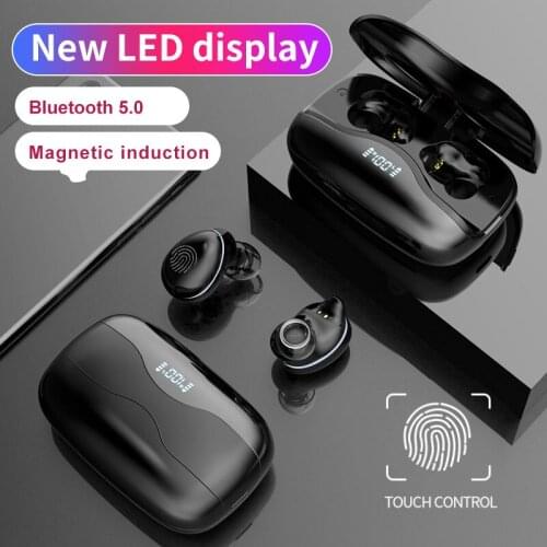 TWS LED Display Bluetooth Earphones Wireless Headphones With Mic HIFI Sound Sport Waterproof HD Headset Noise Cancelling Earbuds