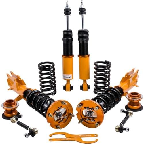 Coilovers Suspension Shocks for Ford Mustang 4th 24 Steps Adjustable Damper 05-14 Coil Springs