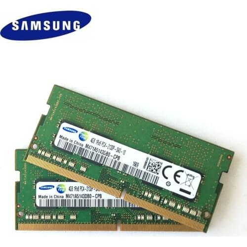 Samsung Laptop DDR4 8GB (2pcsX4GB) PC4 2133P DIMM notebook Memory 4G DDR4 2133MHZ Laptop memory notebook RAM