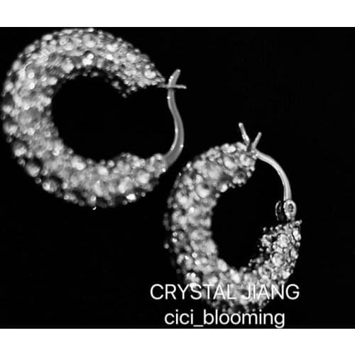 Wedding Earrings Full of Zircon Round Bridesmaid Earring
