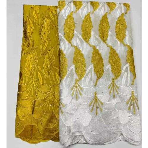 2.5+2.5 Yards Swiss Lace Fabric 2021 Latest Embroidery African Lace Fabrics 100% Cotton Fabric Swiss Voile Lace In Switzerland