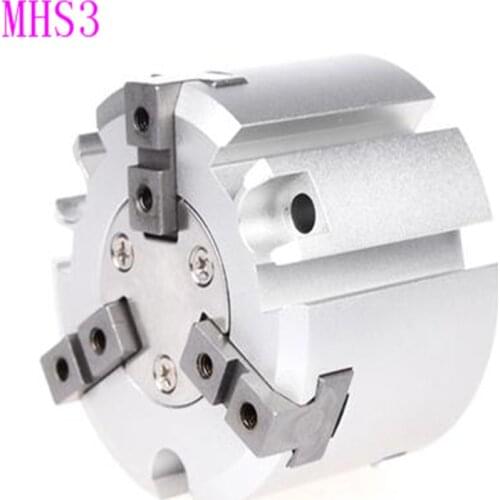 SMC type three-prong pneumatic finger cylinder gripper MHS3-16D 20 25 32 40 50 D
