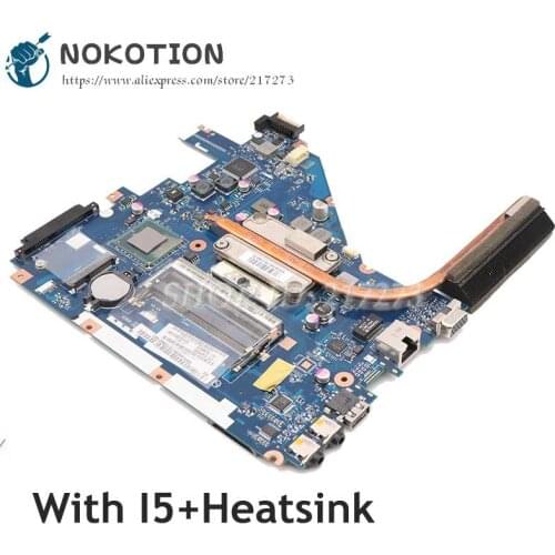 NOKOTION LA-6582P For ACER Aspire 5742G 5733 5742Z 5733Z 5742 Motherboard I5+Heatsink Fit for LA-6552P For ACER 5552 Mainboard
