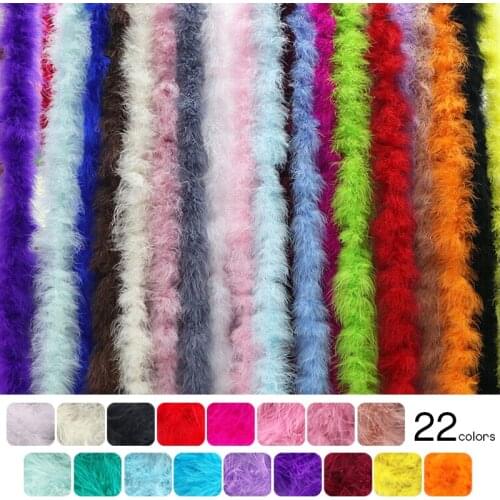 Top Quality Dyed Pink Turkey Feather Boa For Party/Carnival Costumes/Wedding Marabou Feather Boa Decoration