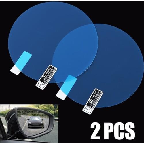 1 Pair 100*100mm Auto Car Anti Water Mist Film Anti Fog Coating Rainproof Hydrophobic Rearview Mirror Protective Film