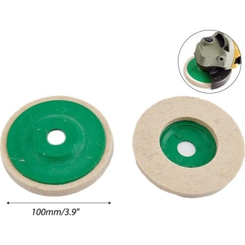 1pcs Wool Polishing Wheel Buffing Pads 100×8 mm Angle Grinder Wheel Felt Polishing Disc for Metal Marble Glass Ceramics Tools