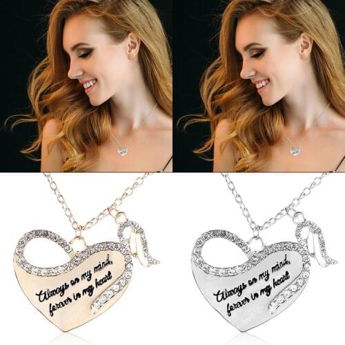 Chain Necklace for Women The New Diamond-encrusted Angel Wing Love Necklace Your Personality collares para mujer collier femme