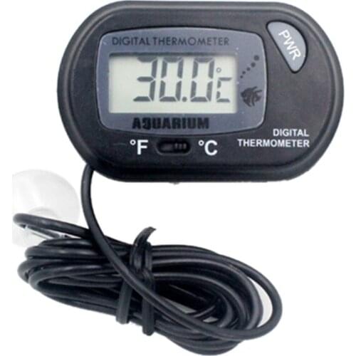 Digital LCD Aquarium Thermometer Fish Tank Water Temperature Meter Aquarium Temp Detector Fish Alarm Clock
