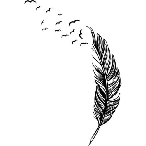 Wedding Party Background Decorations Birds Flying Feather Wall Stickers Removable Bedroom Home Decal Mural Art Party Backdrops