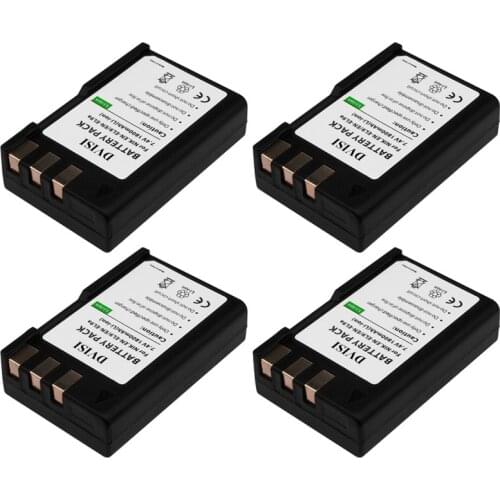 DVISI 4Pcs/lot 7.4V 1800mAh EN-EL9A EN EL9A EN-EL9 EL9 Rechargeable Camera Battery for Nikon D3000 D5000 D40 D40X D60 Camera