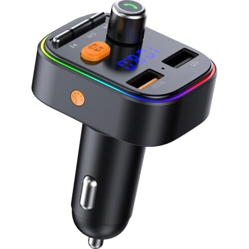 FM Transmitter Aux Modulator Wireless Bluetooth Handsfree Car Kit Car Audio MP3 Player Quick Charge Dual USB Car Charger