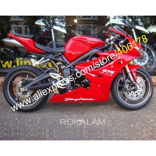 Custom Fairing Kit For TRIUMPH Daytona 675 2009 2010 2011 2012 Daytona675 All Red Fairings Set (Injection Molding)
