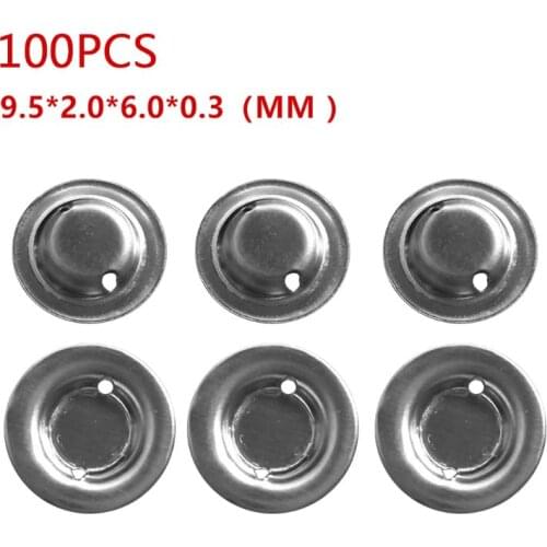 100Pcs/bag 18650 Lithium Battery Spot Welding Tip Cap Flat Head to Tip Cap Cover Q81F