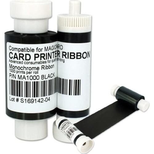 Printer Ribbon black Ribbon 1000prints use For Magicard MA1000K , Magicard Pronto Enduro3E Rio Pro Card Printer