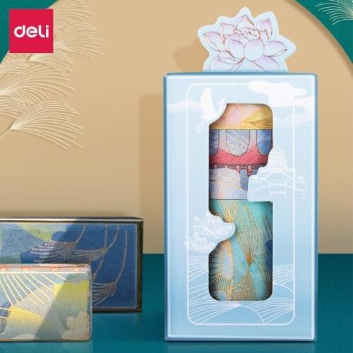 3PS Chinese Ancient Style Masking Tape Summer Palace Planner Stickers Bullet Journal Washi Tape DIY Decoraction Paper Tape