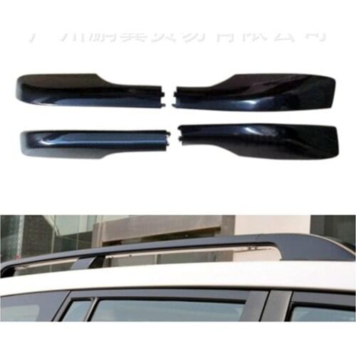 For Toyota Land Cruiser LC200 2008-2016 Black Car Roof Rail Rack End Cover Shell Replace