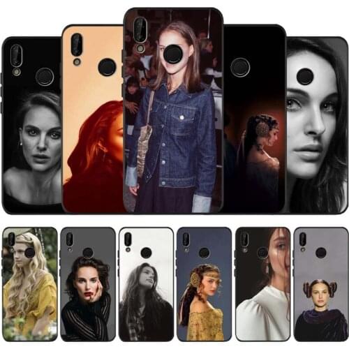 Natalie Portman black soft Phone Case for huawei P40 P30 P20 P10 Pro lite P9 Lite nova 4E 6SE Psmart 2019 Y6 9 Prime