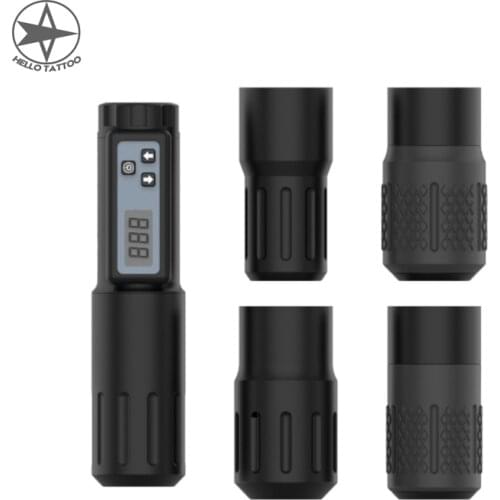 HELLO Original Wireless Battery Tattoo Machine Pen 2000mAh Strong Japan Coreless Motor Rotary Machine Gun Tattoo Equipment Set