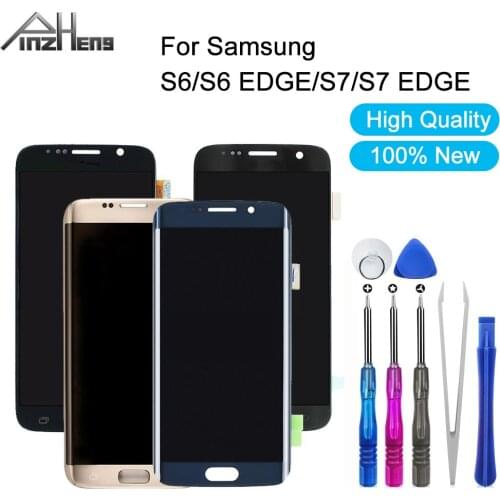 PINZHENG AAAA Quality LCD For Samsung Galaxy S6 S7 Edge Touch Screen LCD Display For Samsung S6 S7 Edge Digitizer Assembly