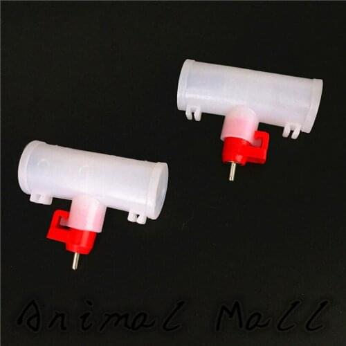 50 Pcs Chicken With Nipple Drinkers Chicken With Automatic Water Dispenser 25mm Chicken Drinking Tee Drinkers Poultry Equipment