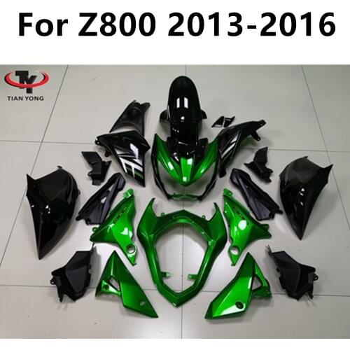 Motorcycle For Kawasaki Z800 2013-2014-2015-2016 Full Fairing Kits Injection ABS Cowling Green and black