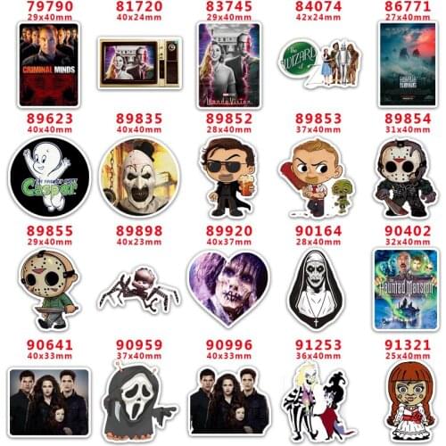 DIY Craft Supplies Sewing Accessories Cartoon Horror Movies Printed Planar Resins Mold 30 Pieces. PR-79790