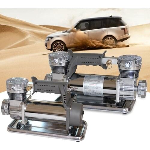 Professional off-road air pump Air compressor Air pump for car Double cylinder tire punch 12V Portable High Power Car air pump