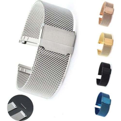 Suitable for dw Samsung 06 Milanese strap Huawei GT2 strap Milanese stainless steel metal watch strap