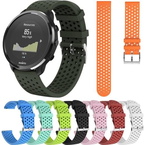 20MM SILICONE STRAP For SUUNTO 3 Fitness Smart Watch Band Watchband Sport Replacement Wristband for SUUNTO3 Accessories