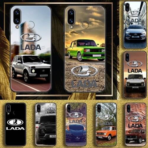 Russian Lada Car Phone case For Huawei Honor 6 7 8 9 10 10i 20 A C X Lite Pro Play black soft coque luxury Etui trend shell
