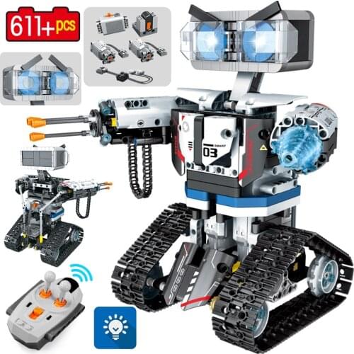 SEMBO City Technical RC Robot Building Blocks Remote Control Intelligent Robot Car Weapon Brick Toys For Children boys