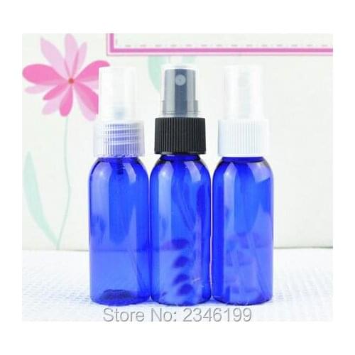30CC 30ML Blue Plastic Atomizer Bottle, Cosmetic Toner Packing Spray Bottle, Round Shoulder Bottle Blue Color, 100pcs/lot