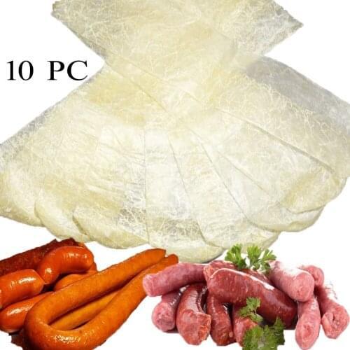 Sausage Packaging Tools 1Meter Butchers String,10pcs/Lot Casings,Each Length:48cm Wide:9.5cm, Salami Inedible Casings