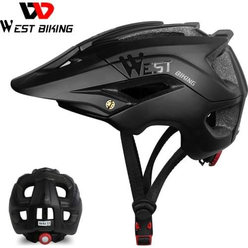 WEST BIKING Bicycle Helmet Trail XC MTB All-Terrain Bike Helmet OFF-ROAD Casco Ciclismo Bicicleta Mountain Bike Cycling Helmet