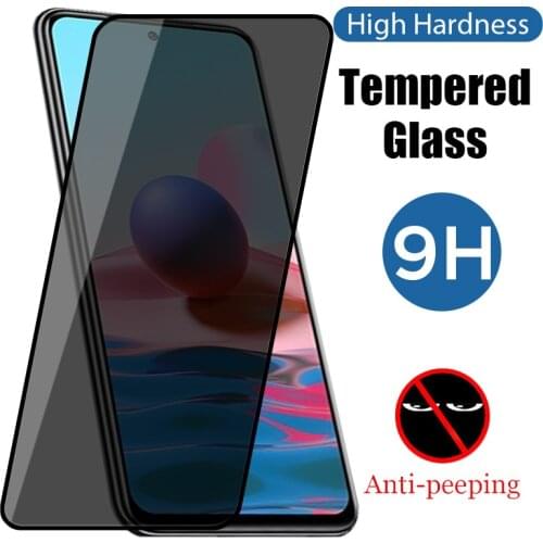 Privacy Tempered Glass For Xiaomi Redmi Note 10 9 8 7 9T 8T 9S Protective Glass On Redmi Note 10 9 8 7 6 Pro 9 10 Pro Max