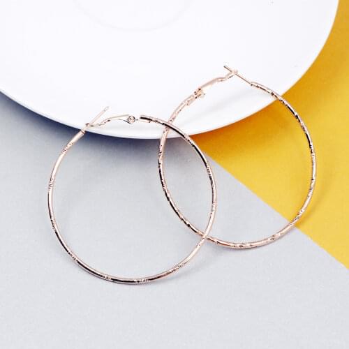 1Pair Fashion Large Hoop Earrings Women Girl Trendy Big Circle Earings Brand Loop Earring Jewelry Statement Brincos