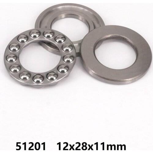 20pcs 51201 Axial Ball Thrust Bearing plane thrust ball bearing 12x28x11 12*28*11 mm