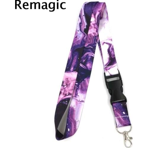 20pcs Cool Waves Marble pattern Lanyard for Keys Phone Cool Neck Strap Lanyard for Camera Whistle ID Badge Cute webbing ribbon