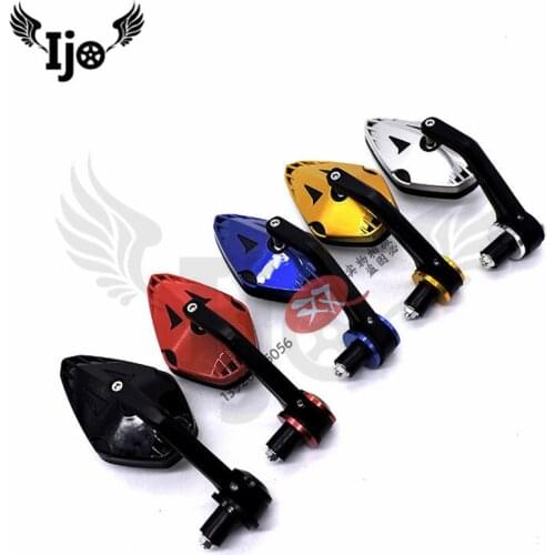 5 colors moto bar end mirrors colorful motorcycle rearview mirror handlebar end motorbike scooter rear view mirror grip end