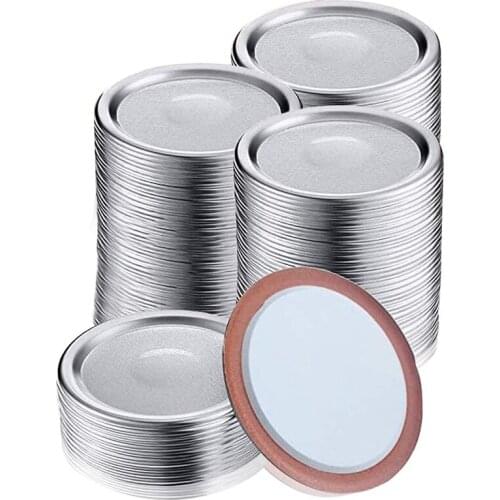 70 Pieces Of Wide-Mouth Jar Lids, Suitable For Split Lids For Mason Jars, Leak-Proof, Safety Lids, With Silicone Seal