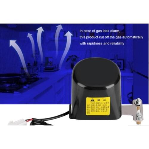 DC8V-DC16V Automatic Manipulator Shut Off Valve For Alarm Shutoff Gas Water Pipeline Security Device For Kitchen & Bathroom